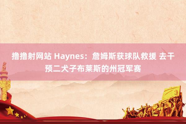 撸撸射网站 Haynes：詹姆斯获球队救援 去干预二犬子布莱斯的州冠军赛