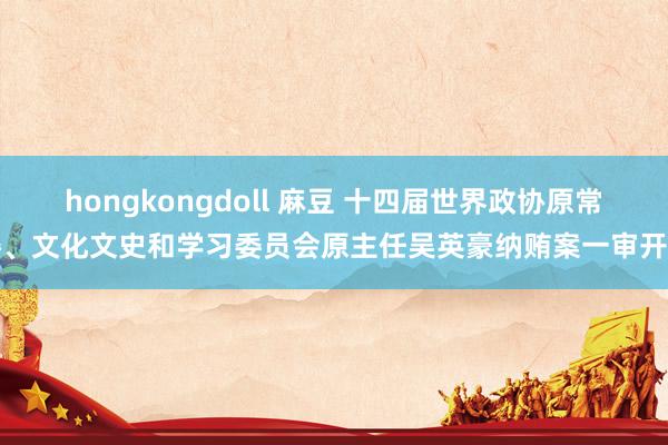 hongkongdoll 麻豆 十四届世界政协原常委、文化文史和学习委员会原主任吴英豪纳贿案一审开庭