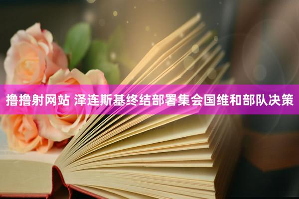 撸撸射网站 泽连斯基终结部署集会国维和部队决策