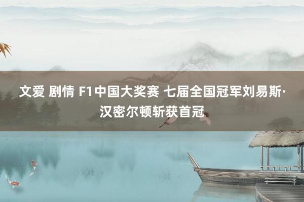 文爱 剧情 F1中国大奖赛 七届全国冠军刘易斯·汉密尔顿斩获首冠