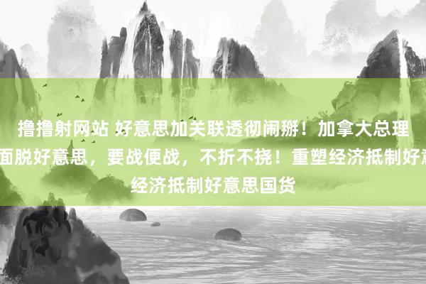 撸撸射网站 好意思加关联透彻闹掰！加拿大总理放话:全面脱好意思，要战便战，不折不挠！重塑经济抵制好意思国货