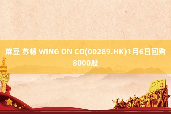 麻豆 苏畅 WING ON CO(00289.HK)1月6日回购8000股