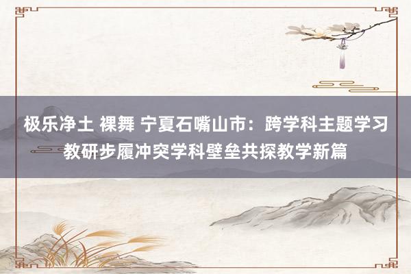极乐净土 裸舞 宁夏石嘴山市：跨学科主题学习教研步履冲突学科壁垒共探教学新篇