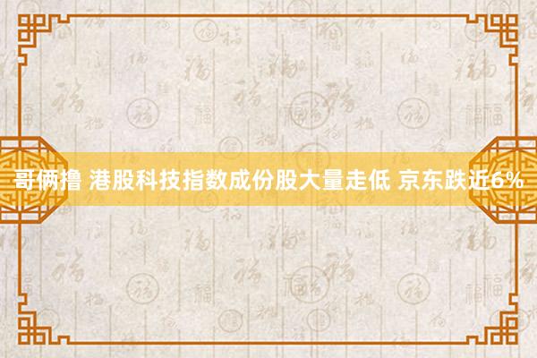 哥俩撸 港股科技指数成份股大量走低 京东跌近6%