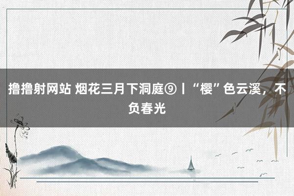 撸撸射网站 烟花三月下洞庭⑨丨“樱”色云溪，不负春光
