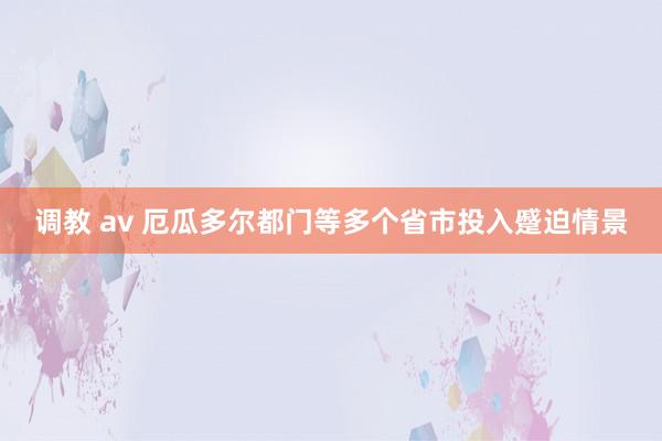 调教 av 厄瓜多尔都门等多个省市投入蹙迫情景
