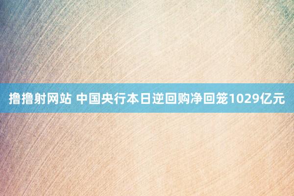 撸撸射网站 中国央行本日逆回购净回笼1029亿元