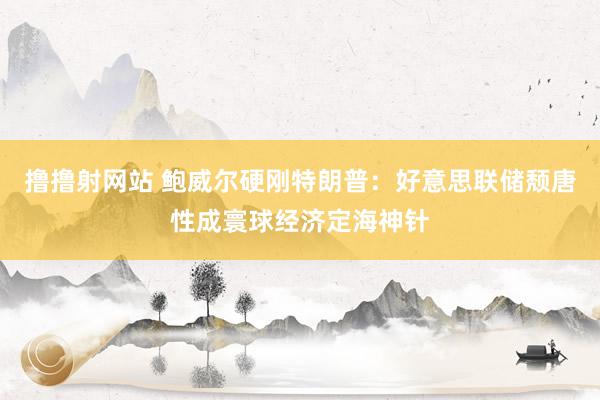 撸撸射网站 鲍威尔硬刚特朗普：好意思联储颓唐性成寰球经济定海神针