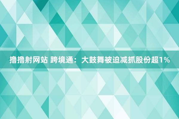 撸撸射网站 跨境通：大鼓舞被迫减抓股份超1%