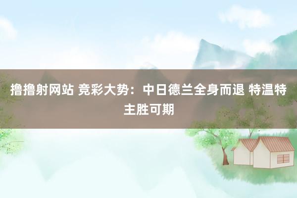 撸撸射网站 竞彩大势：中日德兰全身而退 特温特主胜可期