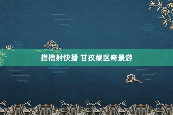 撸撸射快播 甘孜藏区奇景游